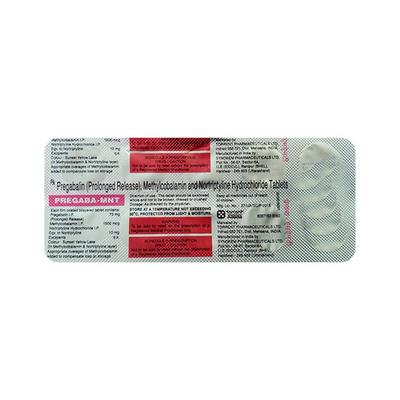 PREGABA MNT Tablet 10's - Neuropathic Pain-Dru