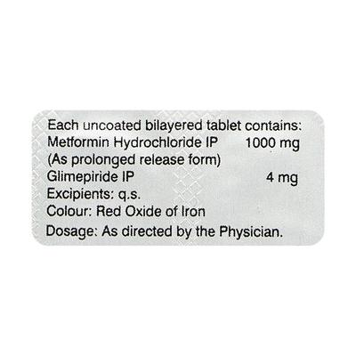 Glycomet Gp4 Forte Tablet 10'S - Diabetes-Ant