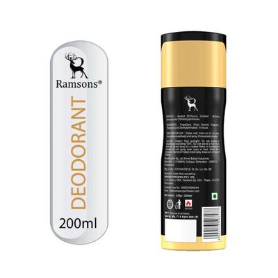 Ramsons Exotica Intense Deodorant- Deo for Men & Women Deodorant Body Spray Bodyspray 200 ml - Deodorants/Roll-Ons