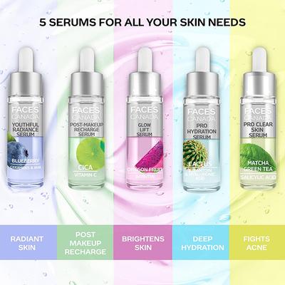 Facescanada Post-Makeup Recharge Serum Cica Vitamin C Nourished, Calm Skin 27ml - Face Serum