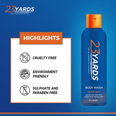 23 Yards Invigorating Body Wash for Him 200 ml - Shower Gels & Body Wash
