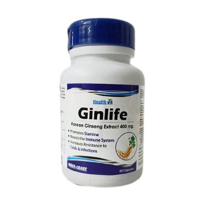 HealthVit Ginlife korean Ginseng Extract 400 mg 60's - Vital Health