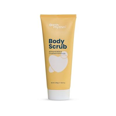 Earth Rhythm Almond Milk and Crushed Almonds Body Scrub 200 gm - Scrubs & Exfoliants