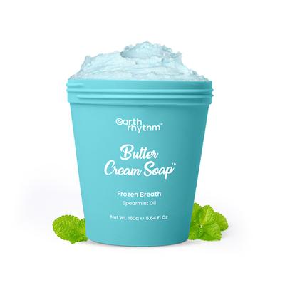 Earth Rhythm Frozen Breath Butter Cream Soap 160 gm - Shower Gels & Body Wash