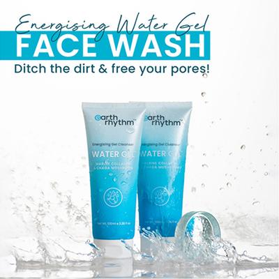 Earth Rhythm Energising Water Gel Cleanser With Earth Marine Water 100 gm - Face Washes