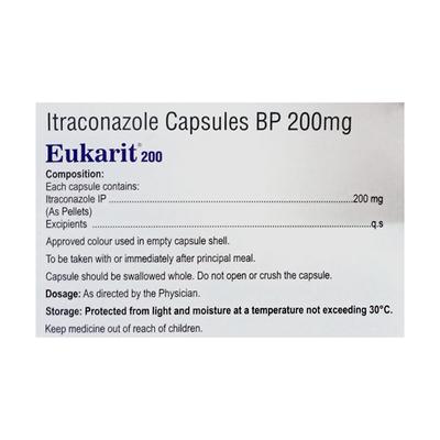 EUKARIT 200 Capsule 10's - Fungal Infections-Anf