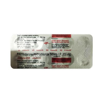 Amione 200mg Tablet 10'S - Arrhythmiasis