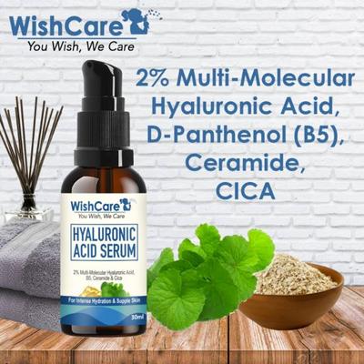 WishCare 2% Hyaluronic Acid Serum With Cica Ceramide & B5 30 ml - Face Serum