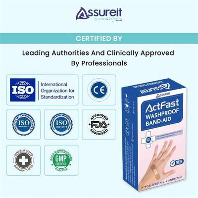 Assureit ActFast Washproof Band-Aid 100's - Bandages & Dressings
