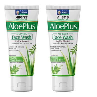 Allen Aloe Plus Face Wash 100 gm (Pack Of 2) - Personal Care (Ayush)