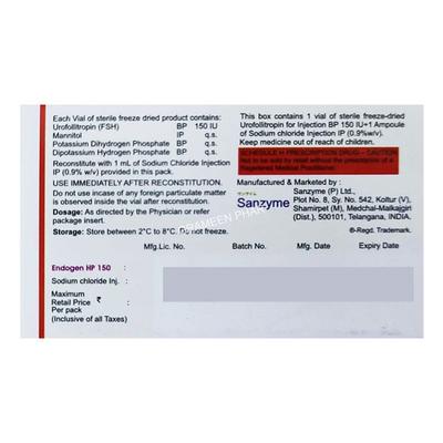 Endogen HP 150IU Injection 1'S - Hormonal Therapy-Tro