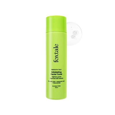 Foxtale Smooth Talk Exfoliating Facial Toner 5% Lactic Acid + Hyaluronic Acid + Niacinamide 150 ml - Face Mists
