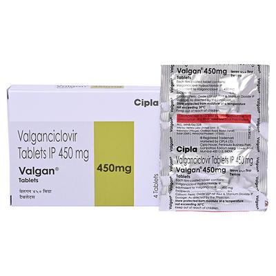 Valgan 450mg Tablet 4'S - Viral infections-Ant