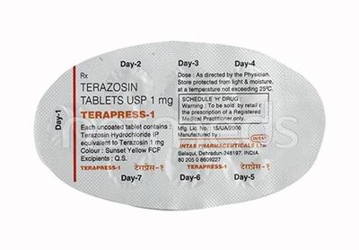 Terapress 1mg Tablet 7'S - Hypertension-Oah