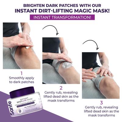 Sanfe Instant Spotlite Mask Lightens Dark Patches in 10 Minutes Exfoliates Dirt and Dead Skin 100 gm - Scrubs & Exfoliants