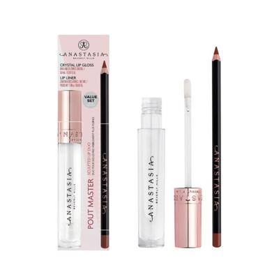 Anastasia Beverly hills Pout Master Kit - Crystal LG + Lip Liner Malt 4.8ml +1.49 gm - Lip Glosses