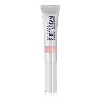 Matt Look Sheen Beam Cushion Highlighter with Lightweight Formula & Buildable Coverage, Pink-02 15 ml - Highlighters & Illuminators