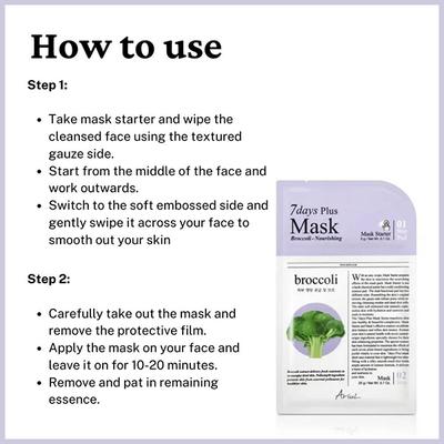 Ariul Ariul Seven Days Plus Mask Broccoli 20 ml - Sheet Masks