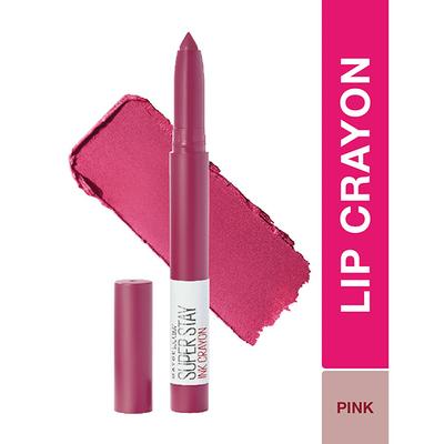 Maybelline New York Super Stay Crayon Lipstick, 35 Treat Yourself 1.2 gm - Lipsticks