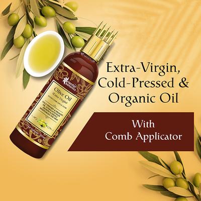 Oriental Botanics Extra Virgin Olive Oil with Comb Applicator 200 ml - Hair Oils