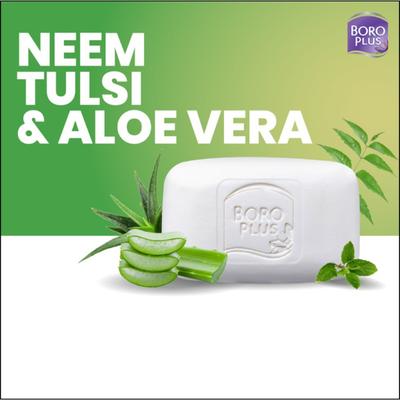 Boro Plus Antiseptic Moisturising Soap - Neem, Tulsi & Aloe Vera (Pack of 6 x 125 gm) - Personal Care (Ayush)
