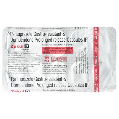 ZOKUL D Capsule 10's - Ulcer/Reflux/Flatulence-Aaa