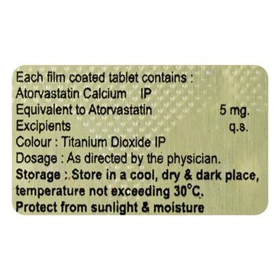 REDUSTAT 5mg Tablet 10's - High Cholesterol-Dys