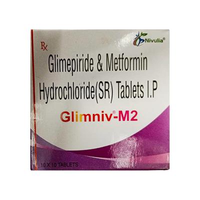 GLIMNIV M 2 Tablet 10's - Diabetes-Ant
