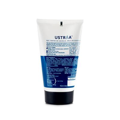 Ustraa Men's Face Scrub for De-Tans & Exfoliates with Garden Cress & Vitamin C 100gm - Face Scrubs