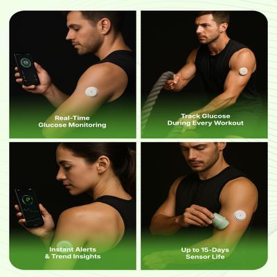 LinX CGM Smart Continous Glucose Monitoring System Sensor Device 1's - Blood Glucose Monitors/Strips