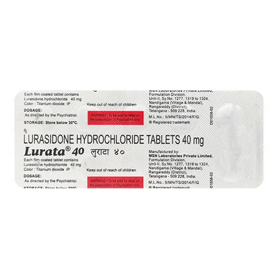 Lurata 40mg Tablet 10'S - Schizophrenia-Aps