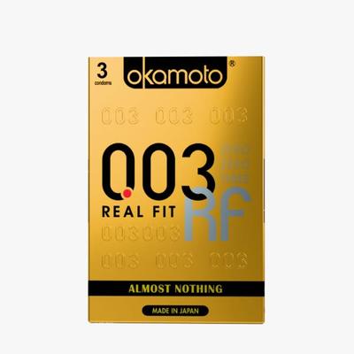 Okamoto 003 Real Fit Condoms 3's - Plain/Flavoured Condoms
