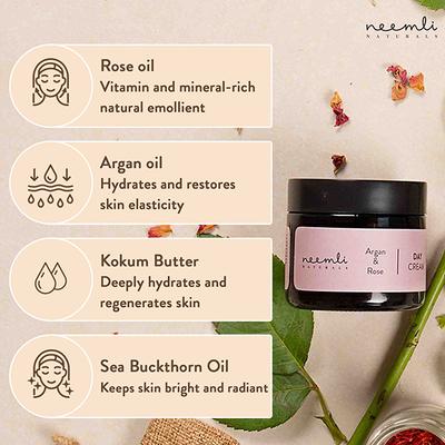 Neemli Naturals Argan & Rose Day Cream 50 ml - Day Cream