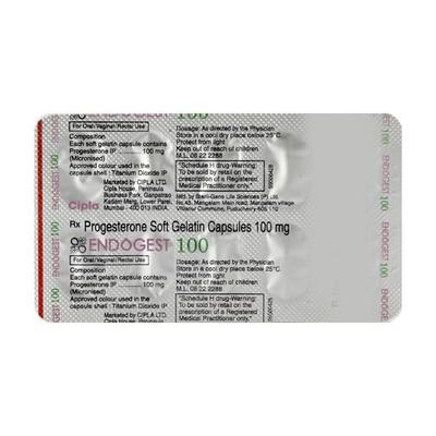 Endogest 100mg Capsule 10'S - Hormonal Therapy-Oes