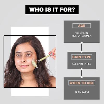 House of Beauty Jade Roller For Oily Skin Helps Tone, Tighten, Depuff Face & Under Eyes 1's - Derma Rollers