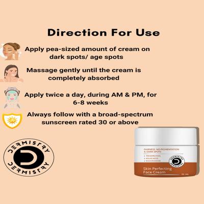 Dermistry No Pigmentation Kojic Acid Skin Perfecting Face Wash 100 ml + No Pigmentation Kojic Acid Skin Perfecting Face Cream 50 ml - Face Creams
