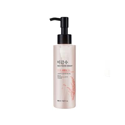 The Face Shop Rice Water Bright Light Cleansing Oil - Korean Makeup Remover for Heavy Makeup 150 ml - Lotions & Creams