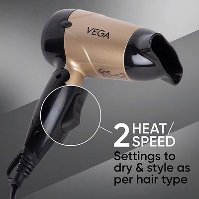 Vega Hair Dryer and Straightener Combo 3 In 1 Hair Styler and Insta Glam Hair Dryer for Women, VGGP-10 1's - Straighteners