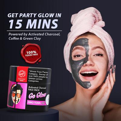 Super Smelly Go Glow Activated Charcoal Face Pack 70 gm - Face Packs