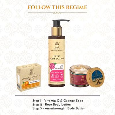 Khadi Essentials Vitamin C & Orange Handmade Ayurvedic Soap for Anti 300 gm - Body Butter