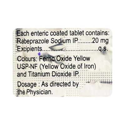 RAPEED 20mg Tablet 15's - Ulcer/Reflux/Flatulence-Aaa