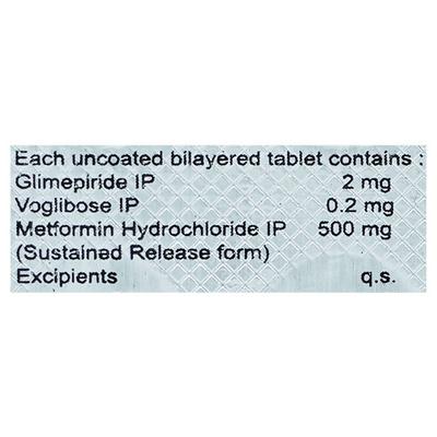 GLIMIACE MV 2 Tablet 10's - Diabetes-Ant