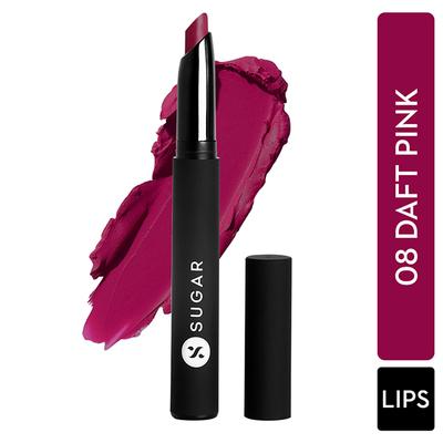 SUGAR Cosmetics Matte Attack Transferproof Lipstick - 08 Daft Pink (Deep Pink) 2 gm - Lipsticks