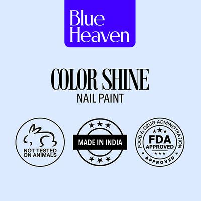Blue Heaven Color Shine Mini Nail Polish Kit, Vacay Mood, Glossy Gel Finish, 25Ml 5's - Nail Polish