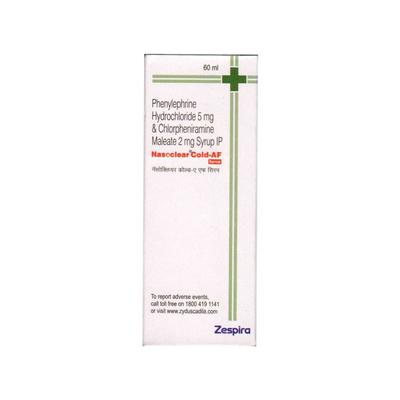 NASOCLEAR COLD AF Syrup 60ml - Cough And Cold-Cou