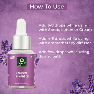 Organic Harvest Lavender Essential Oil 30 ml - Essential Oils