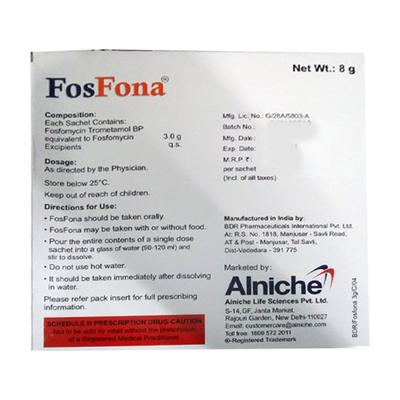 FOSFONA Sachet 8gm - Bacterial Infections-OAB