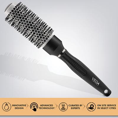 Vega Professional Ceramix Shine Blow Dry Round Brush (32mm Hair Brush) (VPPHB-02) 1's - Hair Brushes