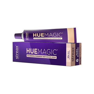 Streax Professional HueMagic Permanent Hair Colour - Dark Blonde 6, No Ammonia 90 gm - Crème