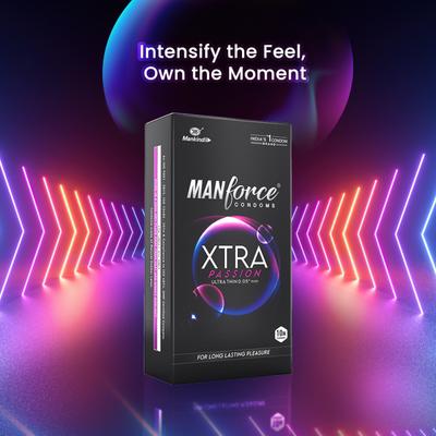 Manforce Xtra Passion Condoms 3's - Plain/Flavoured Condoms